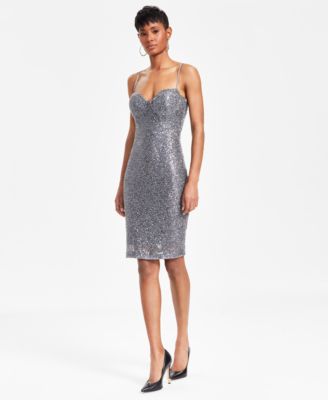 GUESS - Women's Serenity Sequin Lace-Back Dress