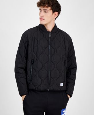 Hugo Boss - Men's Boho2421 Slim-Fit Onion-Quilted Bomber Jacket