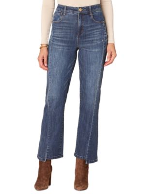 Democracy - Women's "Ab" Solution Skyrise Barely Boot Step-Hem Jeans