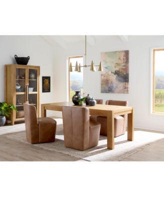 Furniture - 5 Pc. Dining Set (Davie Rectangular Table & 4 Seham Chairs)