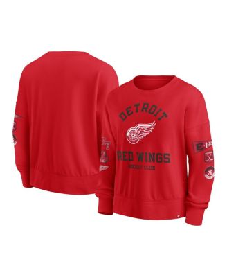 Fanatics - Women's Red Detroit Red Wings Go Team Pullover Sweatshirt