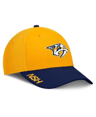Fanatics - Men's Gold/Navy Nashville Predators Authentic Pro Rink Flex Hat