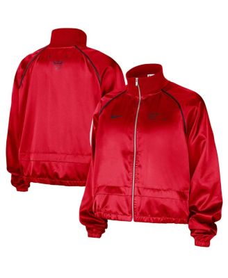 Nike - Women's Red Chicago Bulls Courtside Retro Fly Raglan Full-Zip Jacket