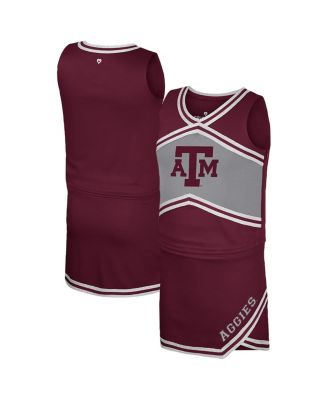 Colosseum - Big Girls Maroon Texas A&M Aggies Cheerleader Top and Skirt Set
