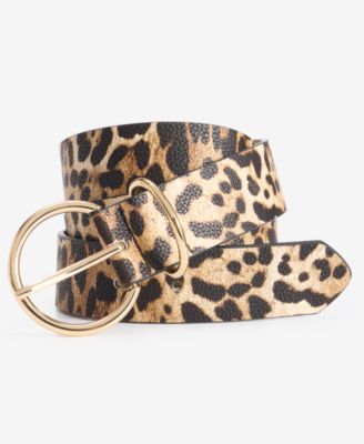On 34th - Leopard-Print Drop Loop Belt