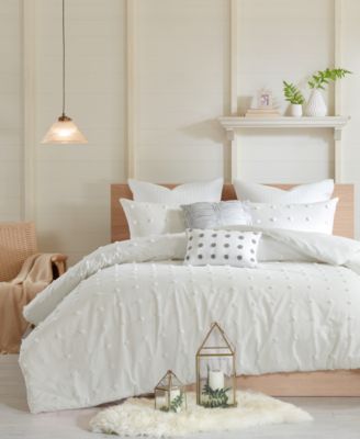 Intelligent Design - Brooklyn 5-Pc. Twin/Twin XL Cotton Jacquard Duvet Cover Set