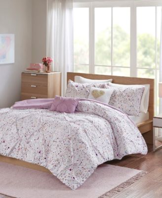 Intelligent Design - Abby 5-Pc. Metallic Printed and Pintucked Comforter Sets