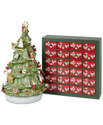 Villeroy & Boch - Christmas Toys Memory Advent Calendar 3D Tree with Ornaments & Storage Box