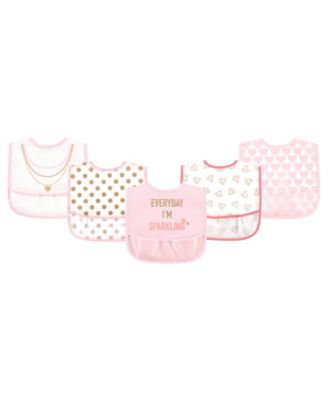 Little Treasure - Baby Boys and Girls Water-resistant Bib Set