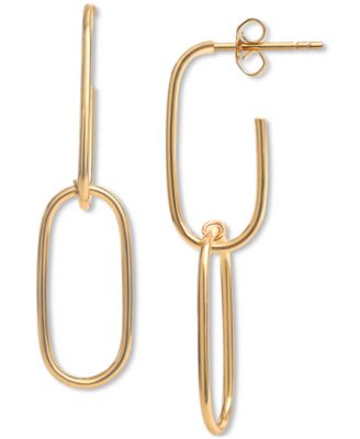 Giani Bernini - Double Link Wire Drop Earrings