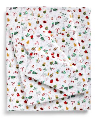 Holiday Lane - 220-Thread Count Cotton 3-Pc. Sheet Set, Twin