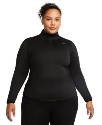 Nike - Plus Size Active Dri-FIT Swift-Element UV 1/4-Zip Running Top