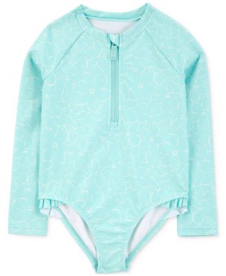 Carter's - Toddler Girls Rash Guard One-Piece Swimsuit
