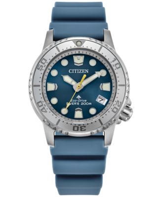 Citizen - Women's Promaster Sea Dive 4 Light Blue Polyurethane Strap Watch 36.5mm