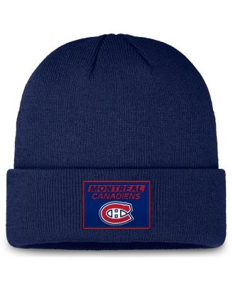 Fanatics - Men's Navy Montreal Canadiens Authentic Pro Cuffed Knit Hat