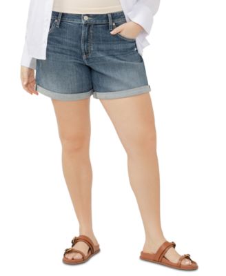 Silver Jeans Co. - Plus Size Denim Boyfriend Shorts