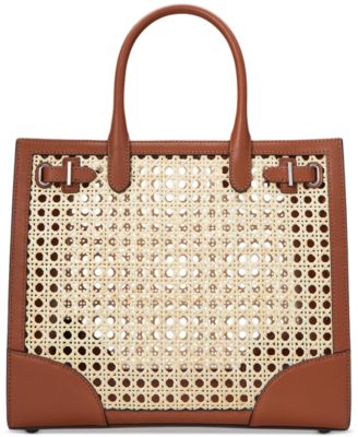 Lauren Ralph Lauren - Devyn Rattan & Leather Tote Bag