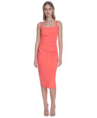 Vince Camuto - Women's Square-Neck Midi Bodycon Dress