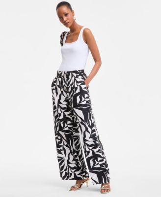 I.N.C. International Concepts - Women's Printed Wide-Leg Pants
