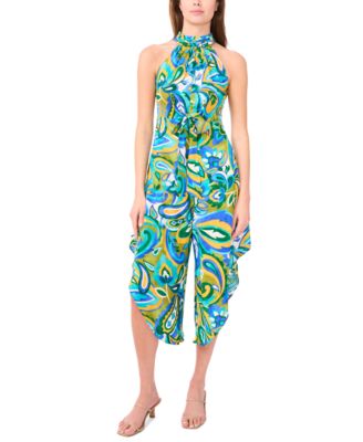 MSK - Petite Halter Wide-Leg Jumpsuit