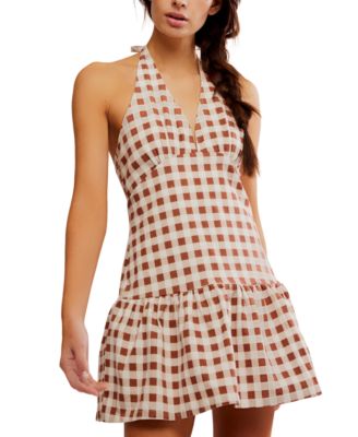 Free People - Women's Cecil Sleeveless Halter Mini Dress