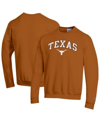 Champion - Men's Texas Orange Texas Longhorns Arch Over Logo Pullover Sweatshirt
