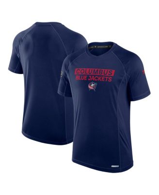 Fanatics - Men's Navy Columbus Blue Jackets Authentic Pro Rink Tech T-Shirt