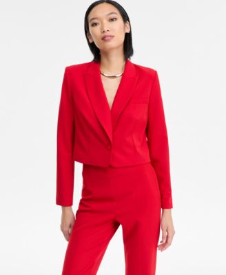 I.N.C. International Concepts - Women's Peak Lapel Cropped Blazer