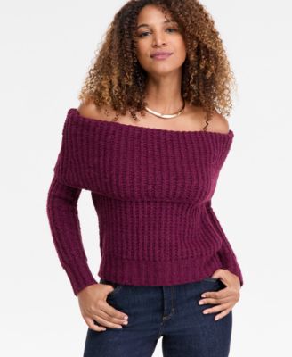 I.N.C. International Concepts - Women's Lofty Off-The-Shoulder Sweater