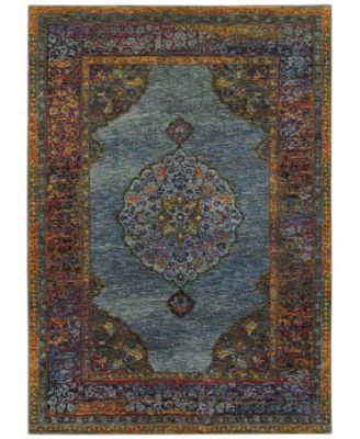 Oriental Weavers - Andorra Ardebil Blue 6'7" x 9'6" Area Rug