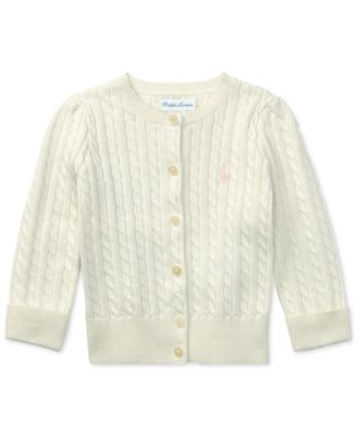 Polo Ralph Lauren - Baby Girls' Mini Cable Cardigan