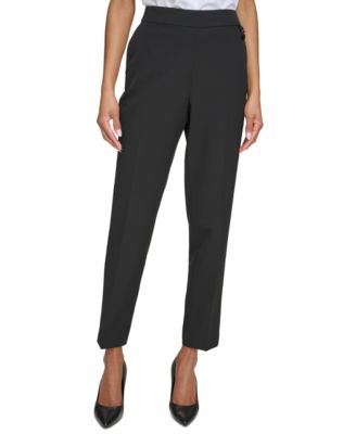 KARL LAGERFELD PARIS - Women's Logo Slim-Leg Pants