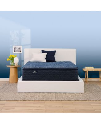 Serta - Perfect Sleeper Cobalt Calm 14" Firm Pillow Top Mattress Set, Twin XL