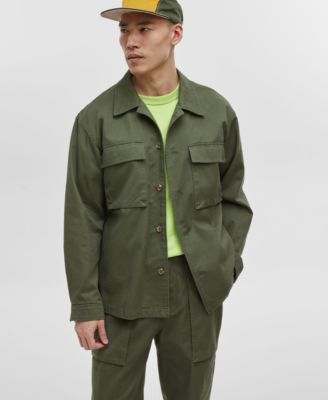 Mode of One - Men's Relaxed-Fit Utility Shirt Jacket