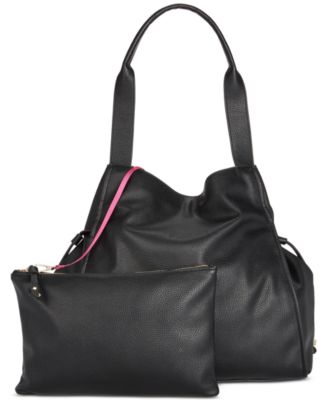 On 34th - Jyyll Large Solid Tote with Removable Pouch