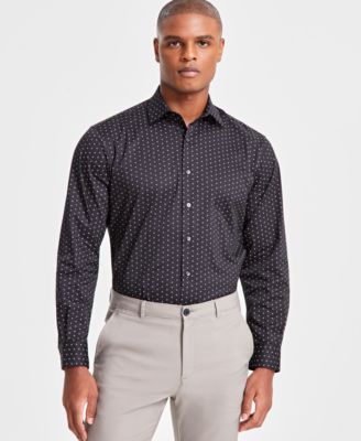 Alfani - Men's Regular-Fit Printed Dress Shirt