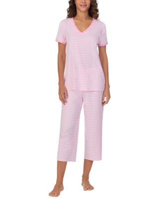 Cuddl Duds - Women's 2-Pc. Cropped Short-Sleeve Pajama Set