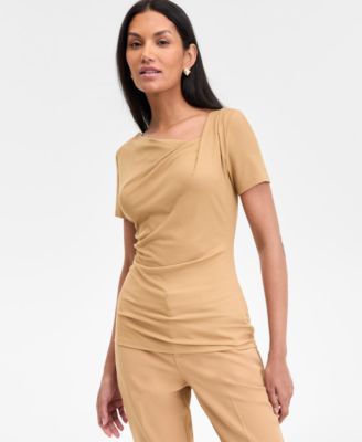 I.N.C. International Concepts - Women's Asymmetric-Neck Top