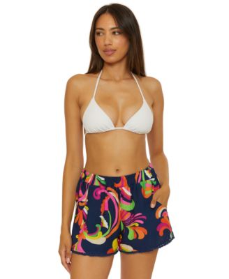 Trina Turk - Women's Poolside Swirl Cover-Up Shorts