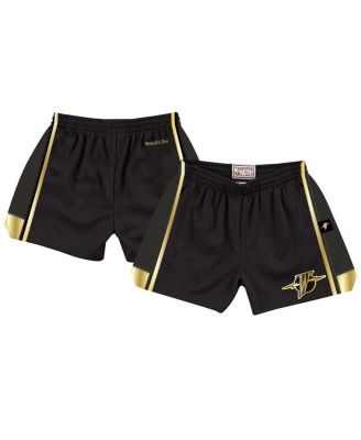 Mitchell & Ness - Women's  Black Golden State Warriors Hardwood Classics Golden Jump Shot Shorts