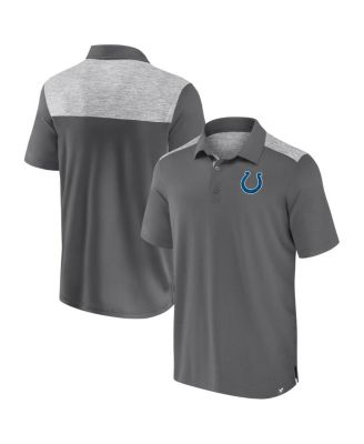 Fanatics - Men's Gray Indianapolis Colts Long Shot Polo Shirt