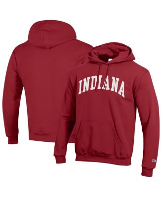 Champion - Men's Crimson Indiana Hoosiers Basic Arch Fleece Pullover Hoodie