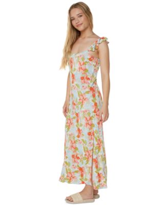Roxy - Juniors' Daydreamer Printed Sleeveless Maxi Dress