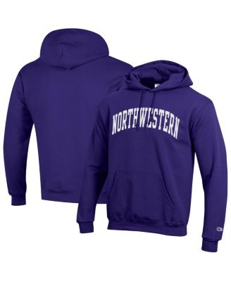 Champion - Men's Purple Northwestern Wildcats Basic Arch Fleece Pullover Hoodie Sweatshirt