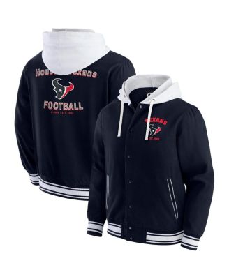 Fanatics - Men's Navy Houston Texans Full-Snap Hoodie Jacket