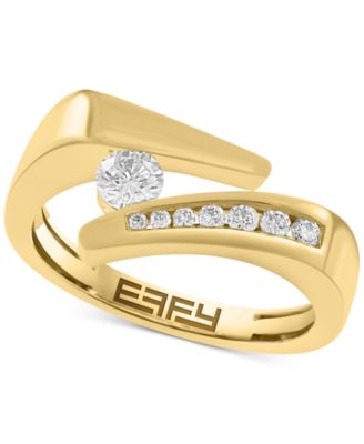 EFFY Collection - Diamond Tension-Set Bypass Ring (1/3 ct. t.w.) in 14k Gold