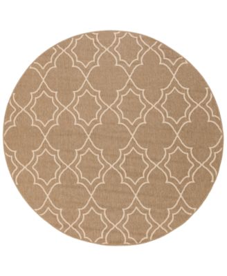 Livabliss - Alfresco ALF-9587 Camel 7'3" Round Area Rug