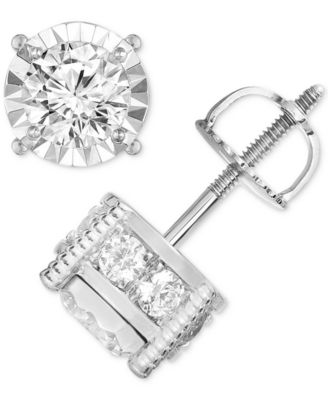 Macy's - TruMiracle&reg; Diamond (1-1/4 ct. t.w.) Stud Earrings