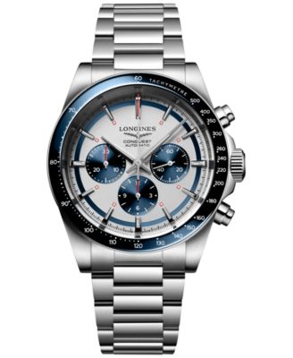 Longines - Men's Swiss Automatic Chronograph Conquest Stainless Steel Bracelet Watch 42mm