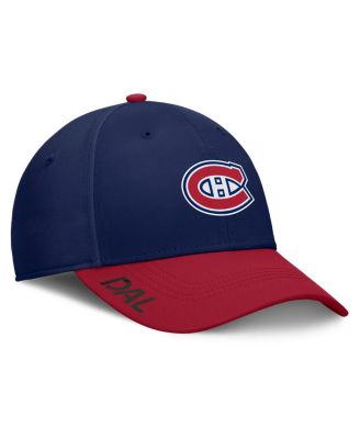 Fanatics - Men's Navy/Red Montreal Canadiens Authentic Pro Rink Flex Hat